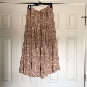 Aerie Skirt - Pink Leopard Print - Size Large